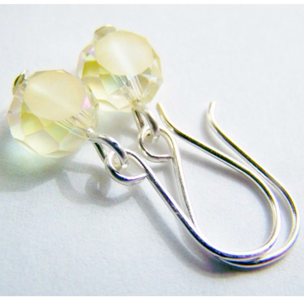 ⭐️ 5 for $25 ⭐️ “Pinot Grigio” Petite Crystal Earrings - all jewelry is new.